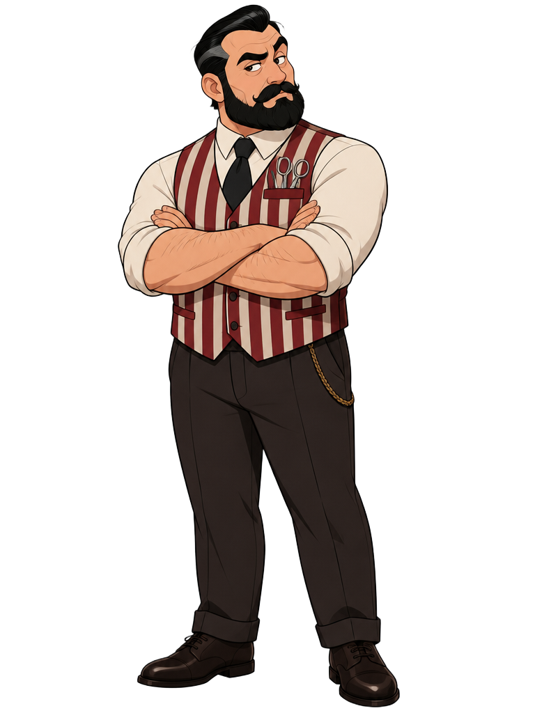 Dmitri, Barber, professional skeptic — Unemployed CEO game character